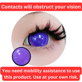 17mm Sweety Mesh Violet Mini Sclera Lens