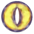 Sweety Crazy Yellow Demon Eye White Slit