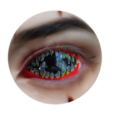 22mm Sweety Jagged Teeth Sclera Contacts