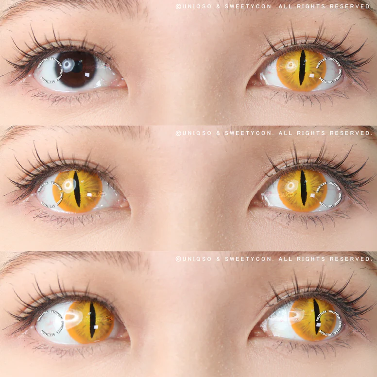 Sweety Crazy Orange Demon Eye / Cat Eye (New) – Candylens