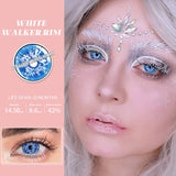 White Walker Rim Cosplay Contacts (0.00 only)