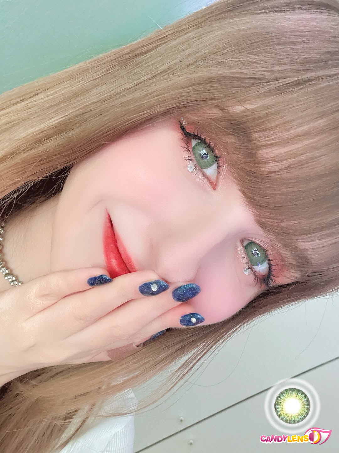 Geo Tri Color Green Color Contact Lens – Candylens