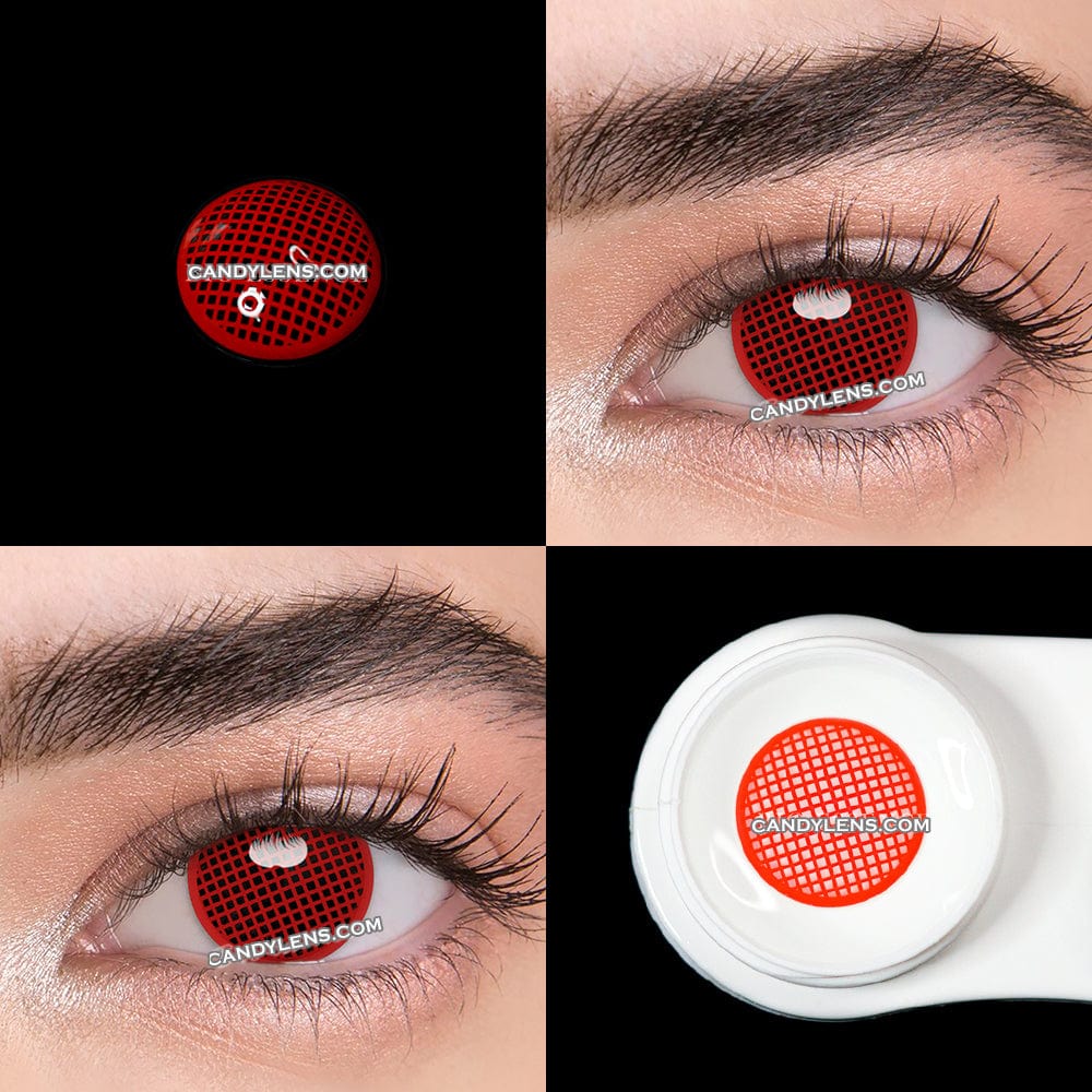 red mesh contacts