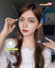 EOS Adora Green or Pink Colored Contacts
