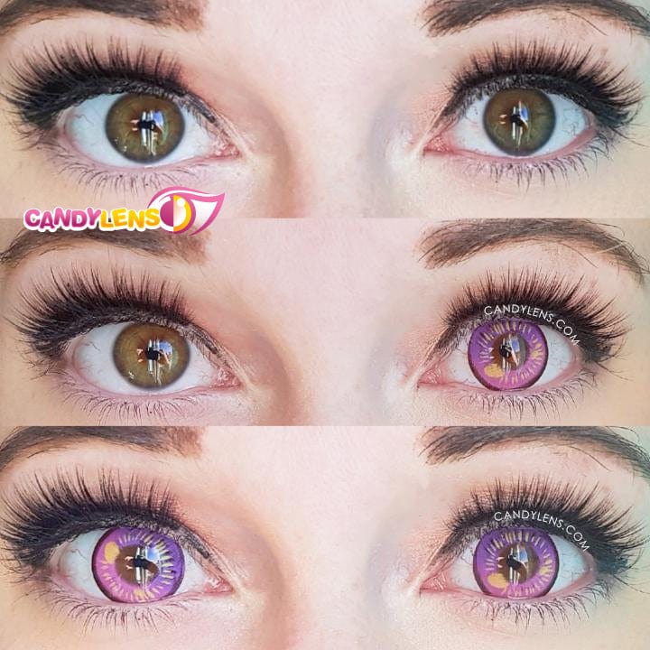 Anime Sparkle Violet Prescription (12 months) Cosplay Contacts