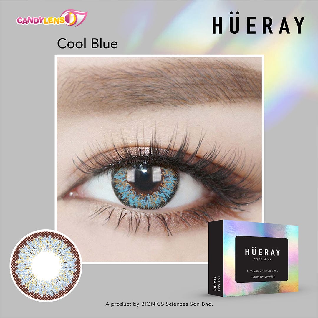 Hueray Cool Blue Silicone Hydrogel (monthly)