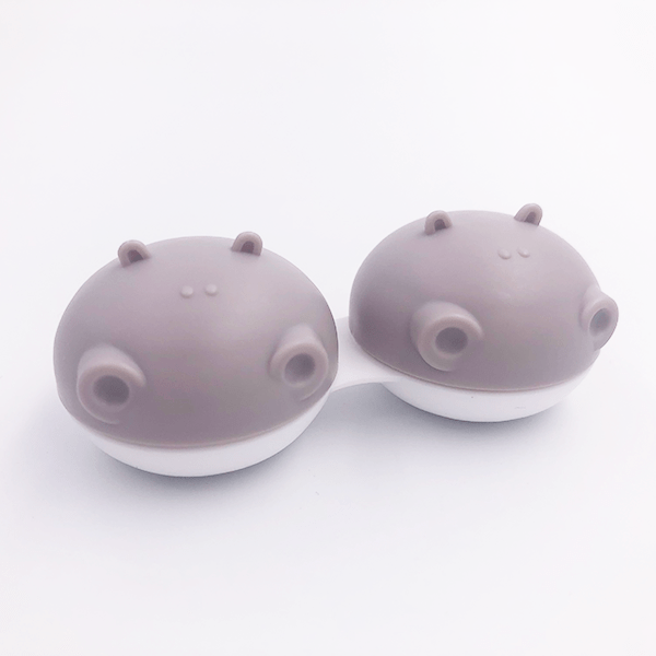 Bonasse Cute Hippo Contact Lens Case