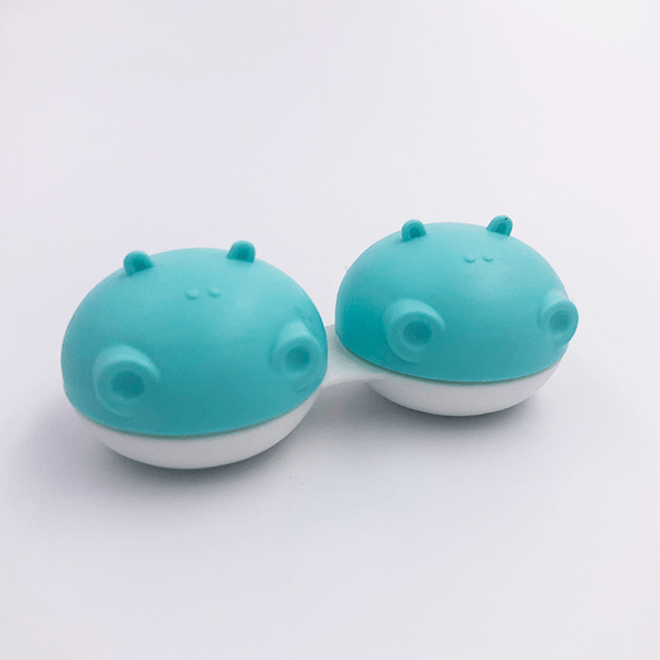 Bonasse Cute Hippo Contact Lens Case