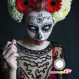 White Zombie Halloween Lens (with prescription)