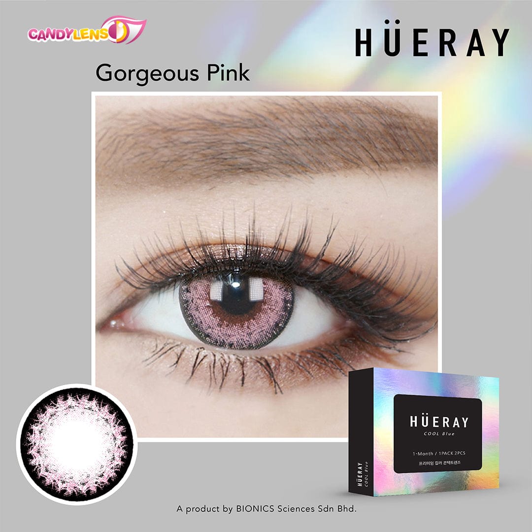 Hueray Gorgeous Pink Silicone Hydrogel (monthly)