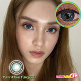 Royal Candy Puffy 3 Tone Turquoise