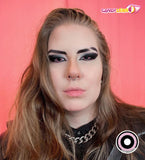 Nebulos Halloween Contacts Black Swan Eyes