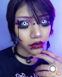 White Zombie Halloween Lens (with prescription)