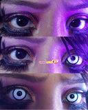 White Zombie Halloween Lens (with prescription)