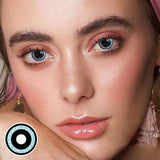 Nebulos Halloween Contacts Black Swan Eyes