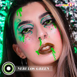 Nebulos Halloween Contacts Black Swan Eyes