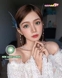 EOS New Adult Green Circle Lens