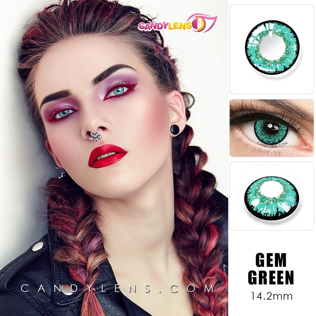 Queen Gem Green Cosplay Contacts