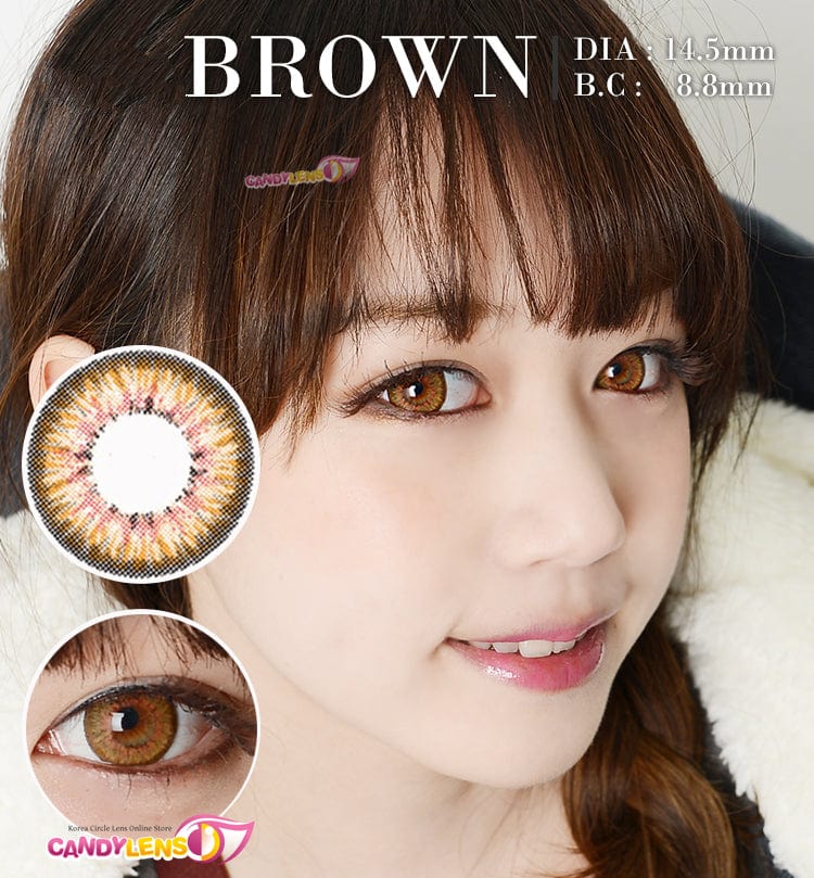 Royal Candy Puffy 3 tone Brown Color Contact Lens – Candylens