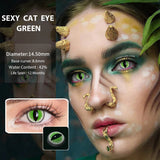 Catwoman Cat Eye Contact Lens For Halloween (0.00 only)