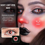 Catwoman Cat Eye Contact Lens For Halloween (0.00 only)