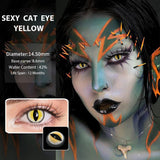Catwoman Cat Eye Contact Lens For Halloween (0.00 only)
