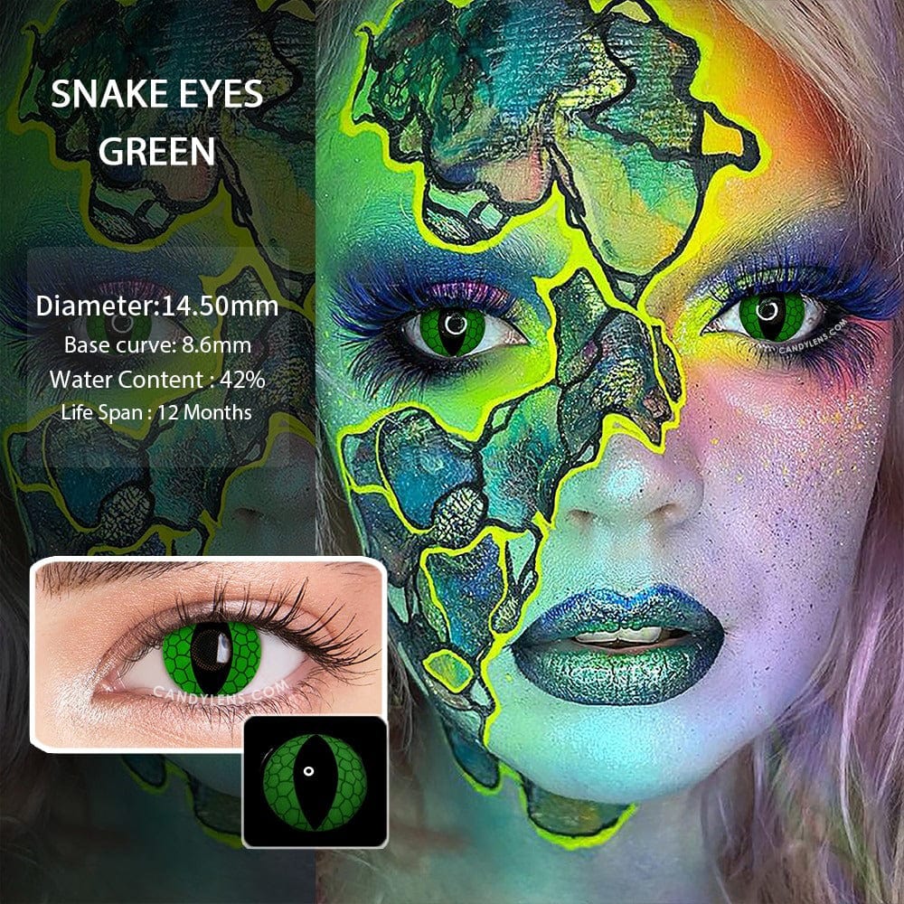 Snake Dragon Lizard Eye Special FX Contacts For Halloween