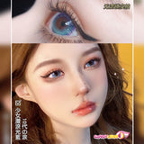 Comic Tears Blue Colored Contacts
