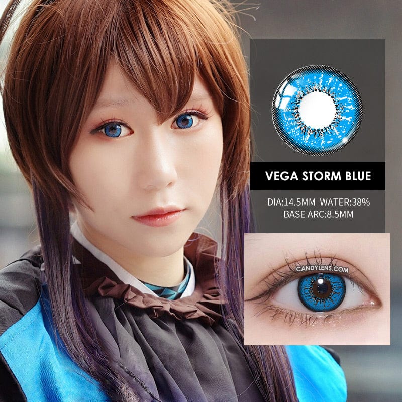 Vega Storm Blue Cosplay Contacts