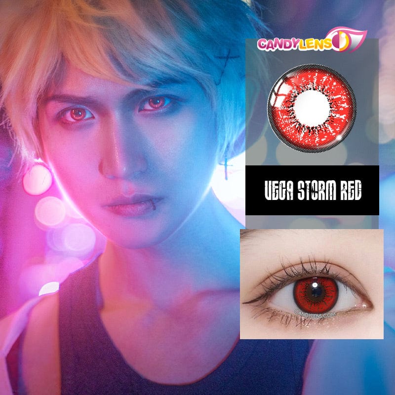 Vega Storm Red Cosplay Contacts