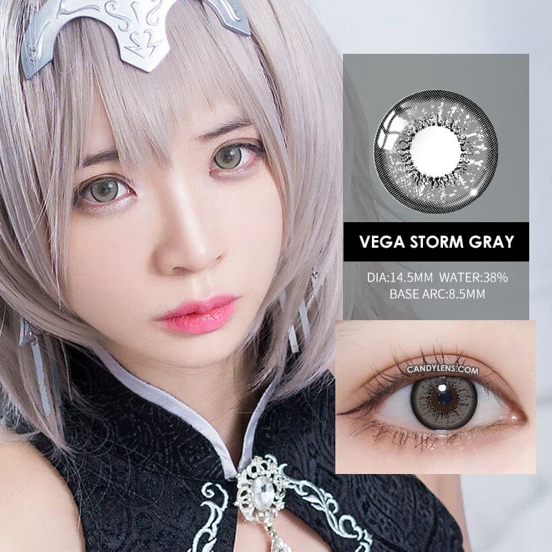 Vega Storm Gray Cosplay Contacts