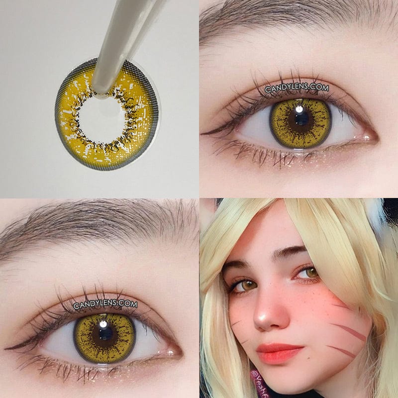 Yellow Cosplay Contacts – HoneyColor