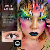Catwoman Cat Eye Contact Lens For Halloween (0.00 only)